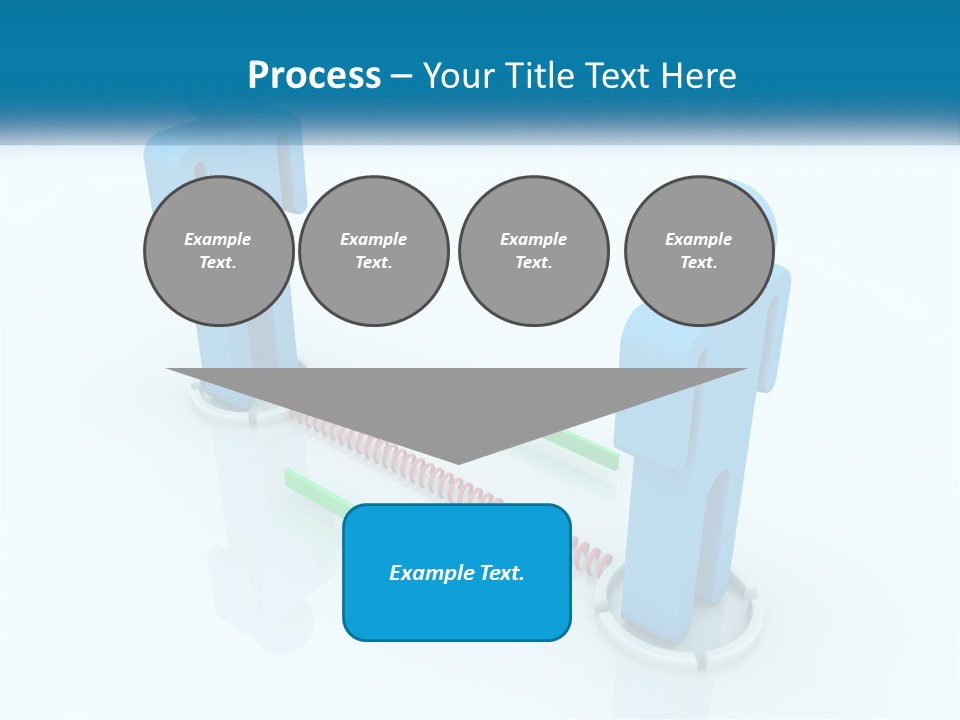 A Blue Man Standing Next To A Green Man PowerPoint Template