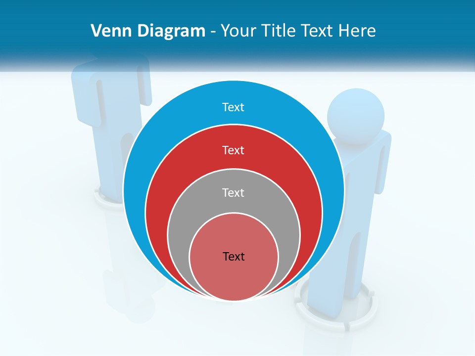 A Blue Man Standing Next To A Green Man PowerPoint Template