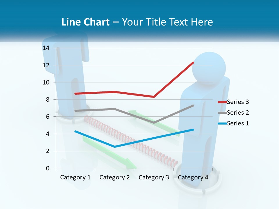 A Blue Man Standing Next To A Green Man PowerPoint Template