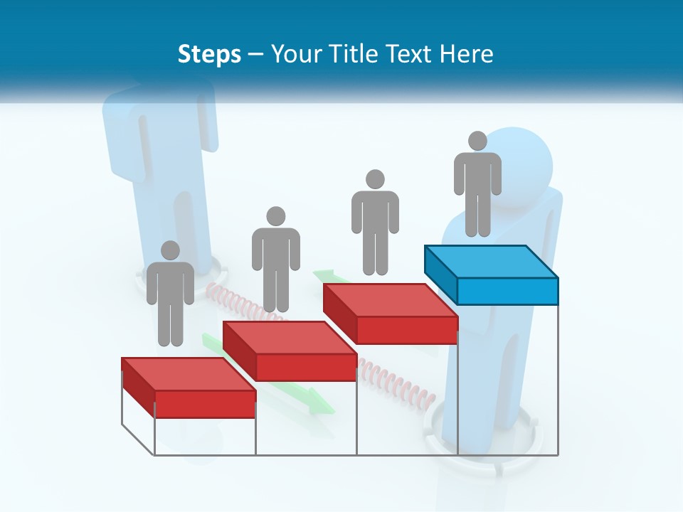 A Blue Man Standing Next To A Green Man PowerPoint Template