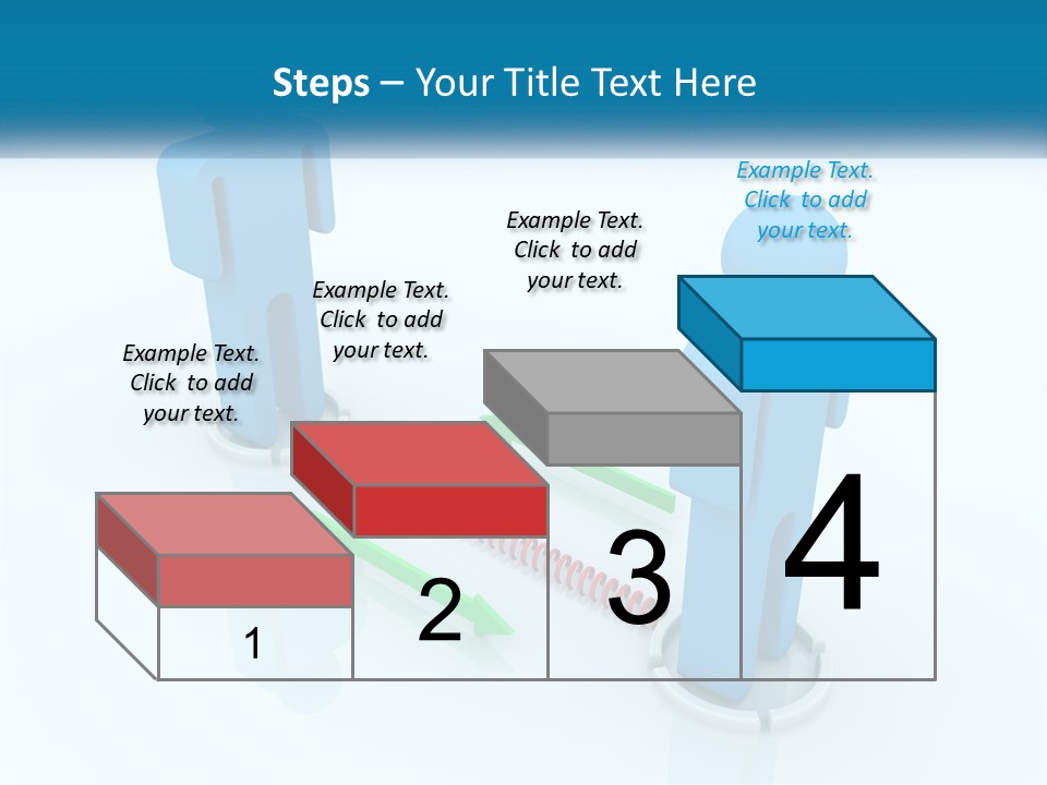 A Blue Man Standing Next To A Green Man PowerPoint Template