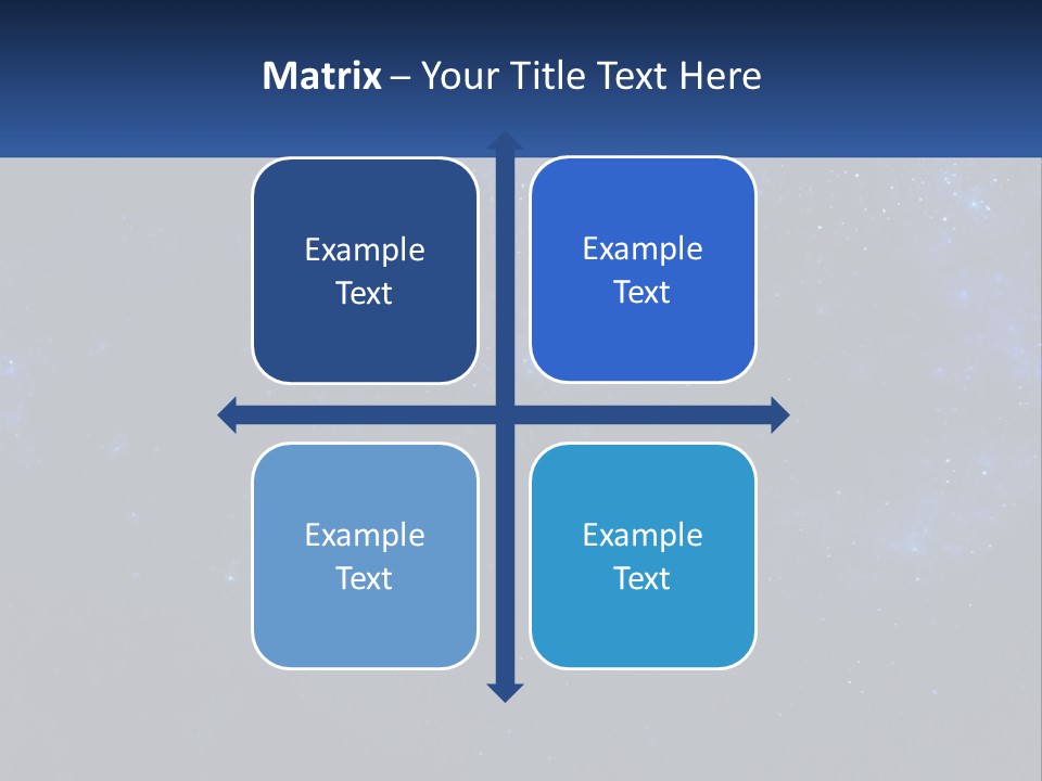 A Blue And Black Background With Stars And The Words Name Of Presentation Company Name PowerPoint Template