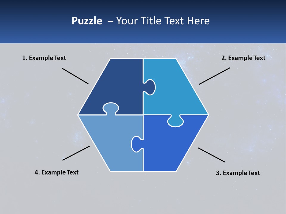 A Blue And Black Background With Stars And The Words Name Of Presentation Company Name PowerPoint Template