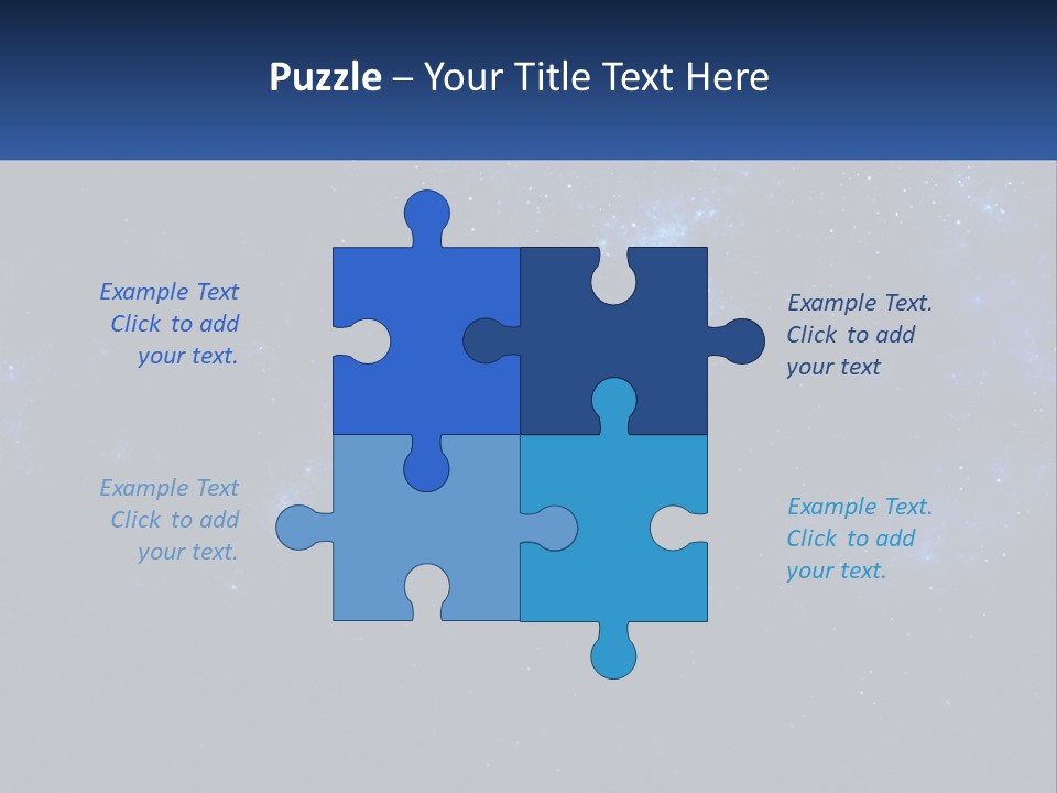 A Blue And Black Background With Stars And The Words Name Of Presentation Company Name PowerPoint Template