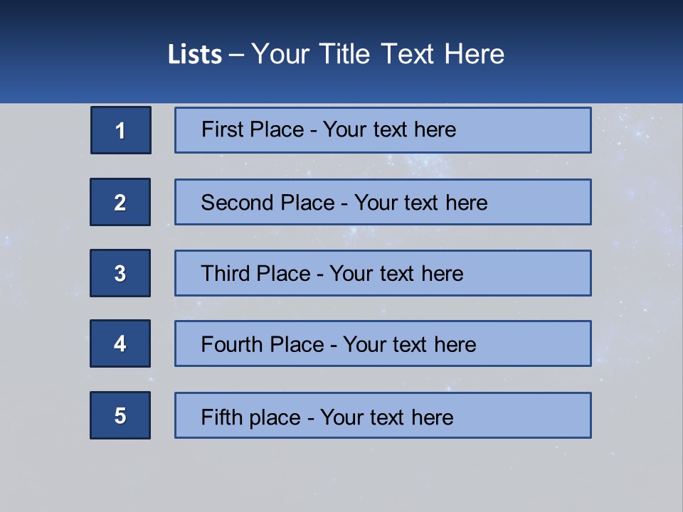 A Blue And Black Background With Stars And The Words Name Of Presentation Company Name PowerPoint Template