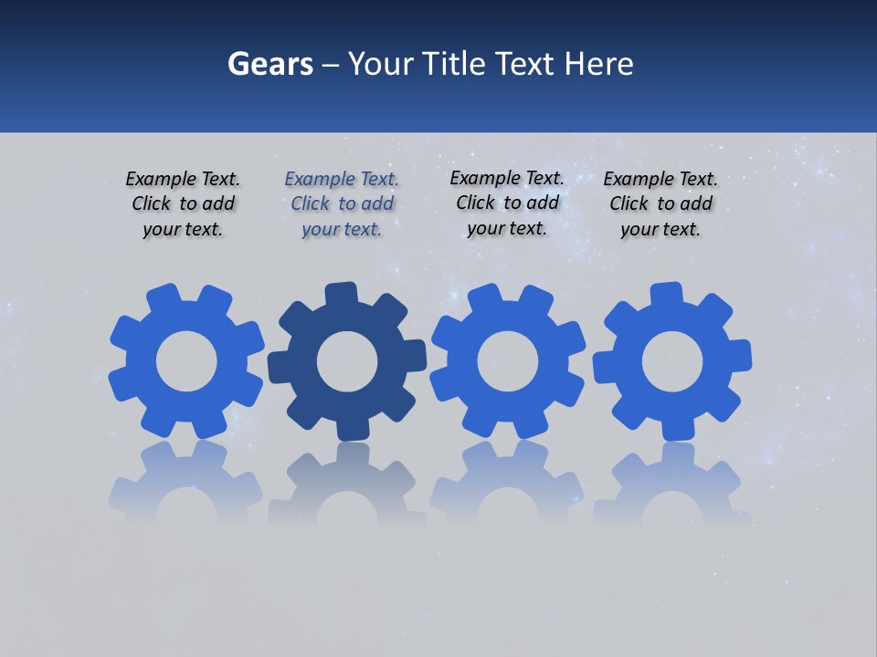 A Blue And Black Background With Stars And The Words Name Of Presentation Company Name PowerPoint Template