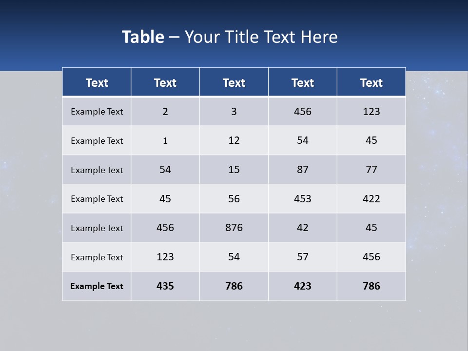 A Blue And Black Background With Stars And The Words Name Of Presentation Company Name PowerPoint Template