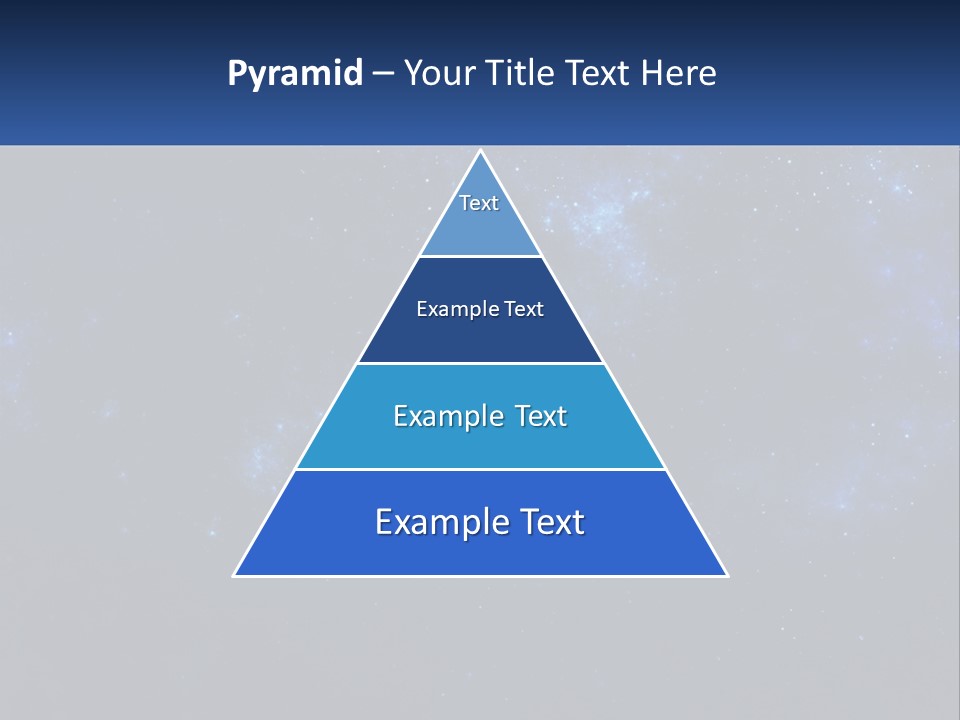 A Blue And Black Background With Stars And The Words Name Of Presentation Company Name PowerPoint Template