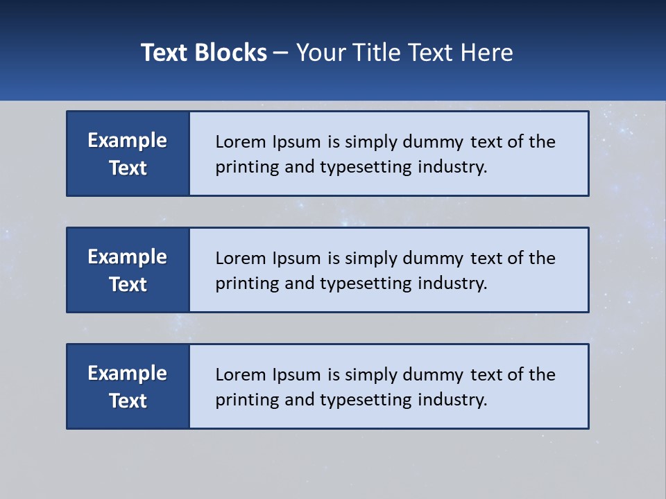 A Blue And Black Background With Stars And The Words Name Of Presentation Company Name PowerPoint Template