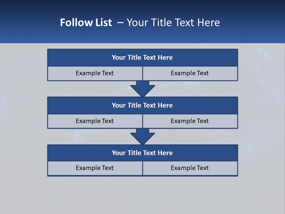 A Blue And Black Background With Stars And The Words Name Of Presentation Company Name PowerPoint Template