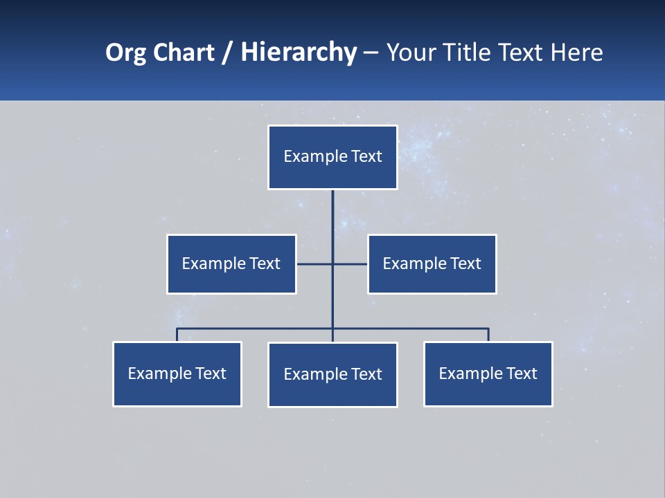 A Blue And Black Background With Stars And The Words Name Of Presentation Company Name PowerPoint Template