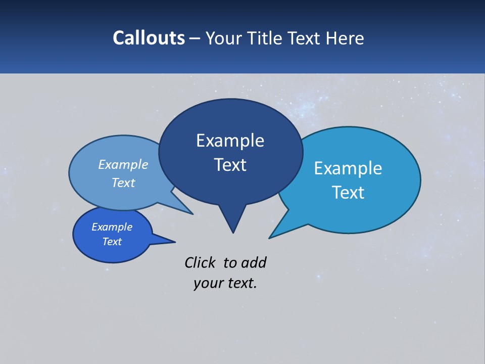 A Blue And Black Background With Stars And The Words Name Of Presentation Company Name PowerPoint Template