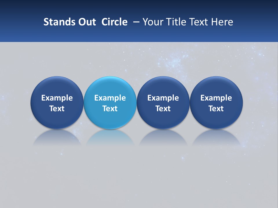 A Blue And Black Background With Stars And The Words Name Of Presentation Company Name PowerPoint Template