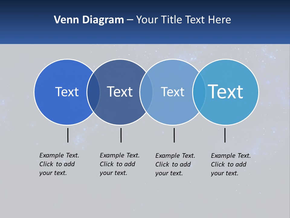 A Blue And Black Background With Stars And The Words Name Of Presentation Company Name PowerPoint Template