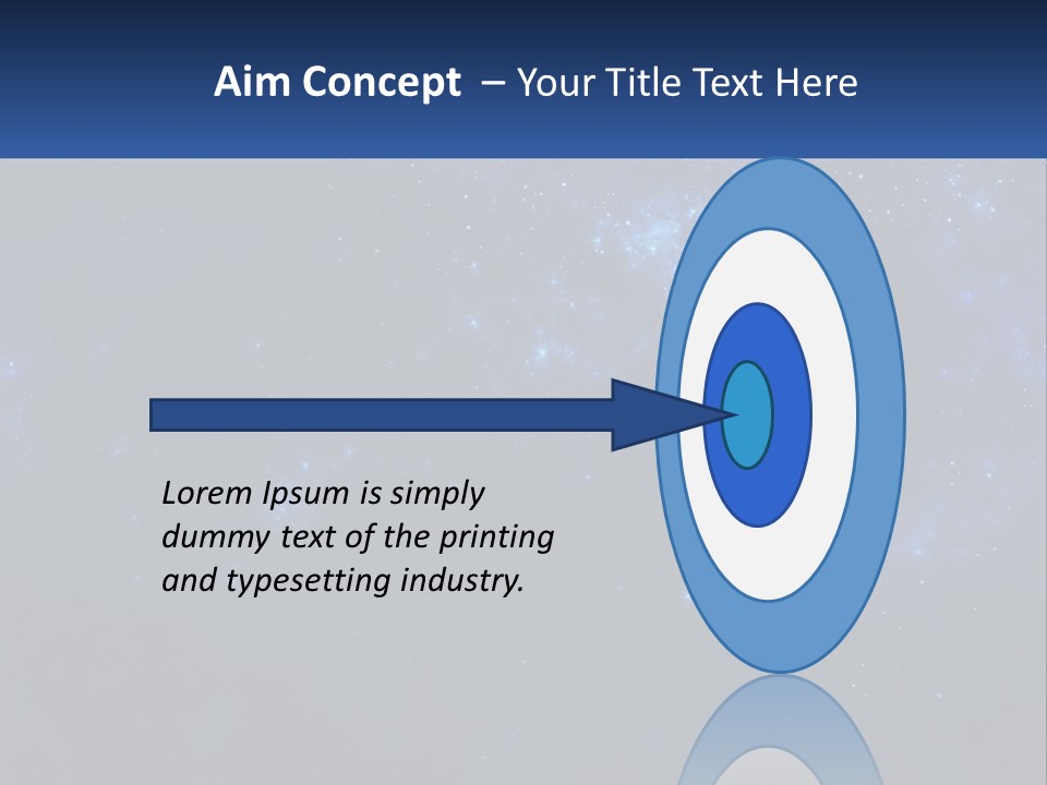 A Blue And Black Background With Stars And The Words Name Of Presentation Company Name PowerPoint Template