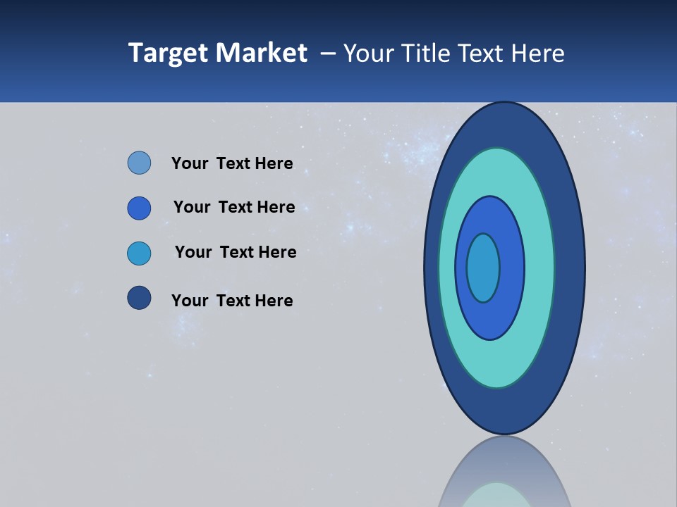 A Blue And Black Background With Stars And The Words Name Of Presentation Company Name PowerPoint Template