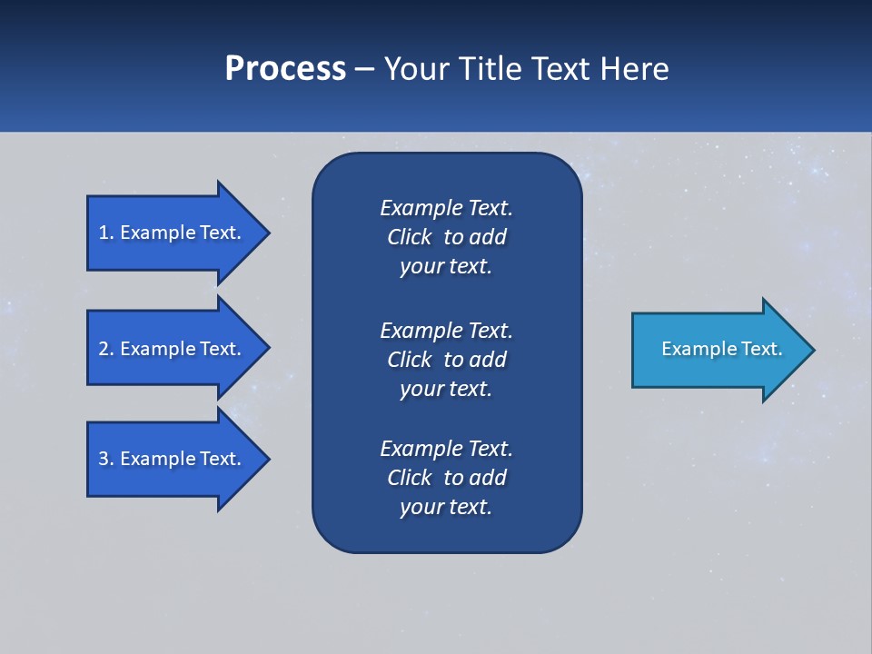 A Blue And Black Background With Stars And The Words Name Of Presentation Company Name PowerPoint Template
