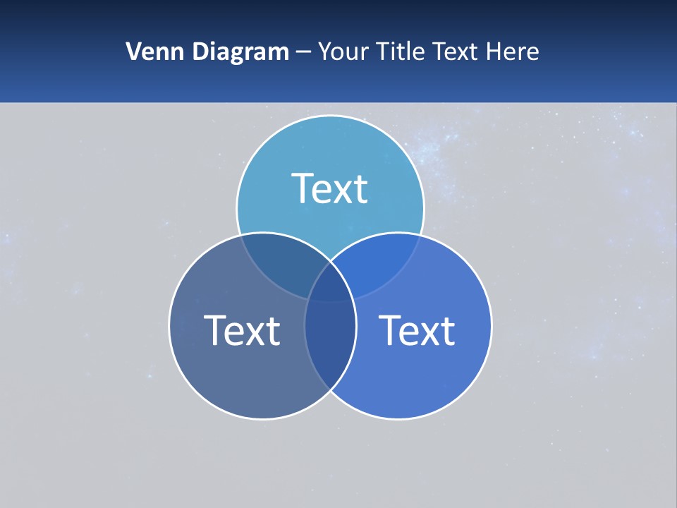 A Blue And Black Background With Stars And The Words Name Of Presentation Company Name PowerPoint Template