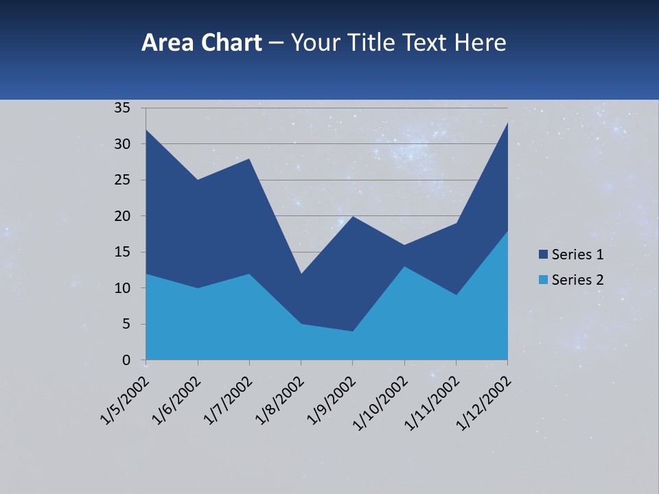 A Blue And Black Background With Stars And The Words Name Of Presentation Company Name PowerPoint Template