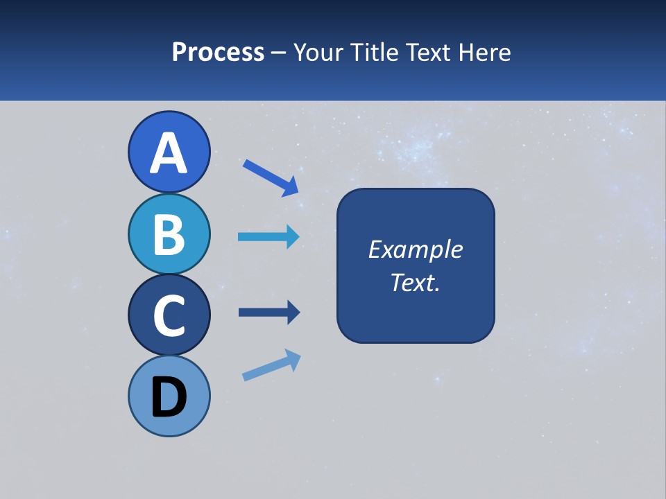 A Blue And Black Background With Stars And The Words Name Of Presentation Company Name PowerPoint Template