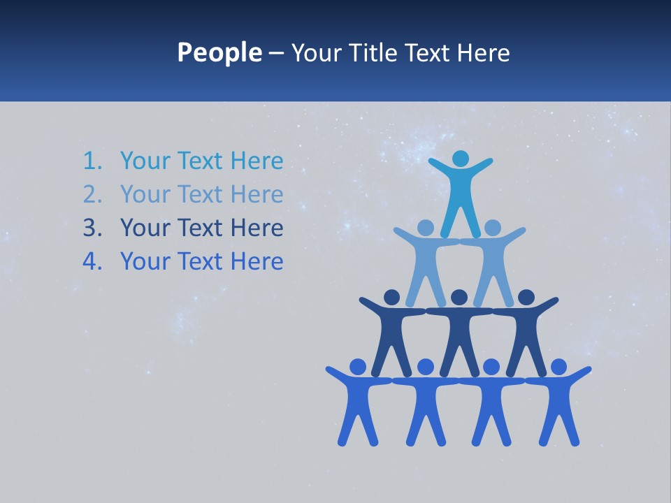 A Blue And Black Background With Stars And The Words Name Of Presentation Company Name PowerPoint Template