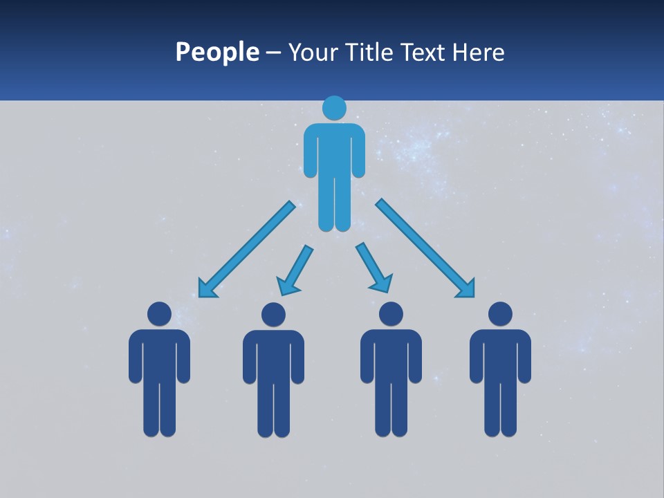 A Blue And Black Background With Stars And The Words Name Of Presentation Company Name PowerPoint Template