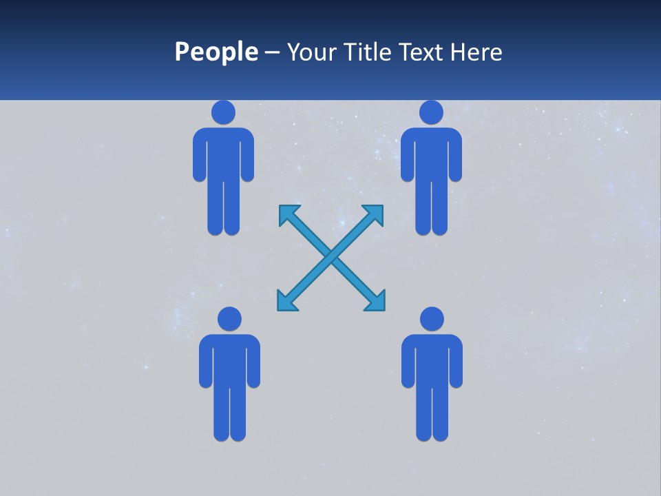 A Blue And Black Background With Stars And The Words Name Of Presentation Company Name PowerPoint Template