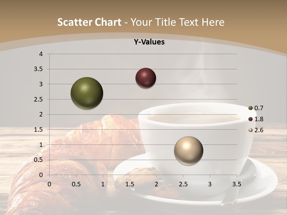 A Cup Of Coffee And Some Croissants On A Table PowerPoint Template