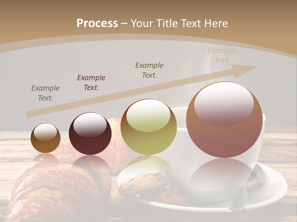 A Cup Of Coffee And Some Croissants On A Table PowerPoint Template