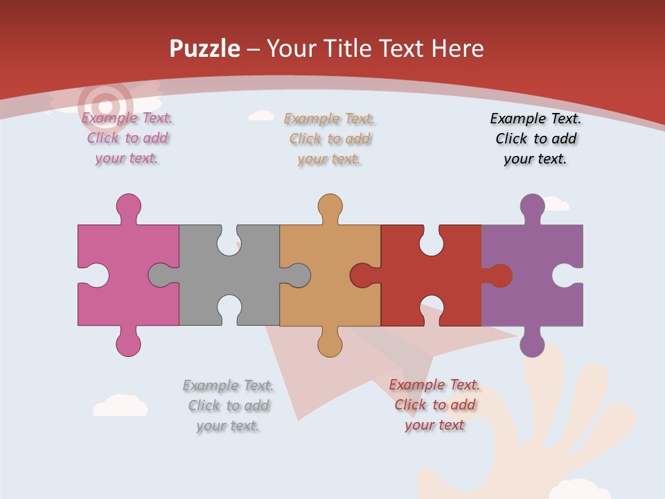 A Person Holding A Paper Airplane In Their Hand PowerPoint Template