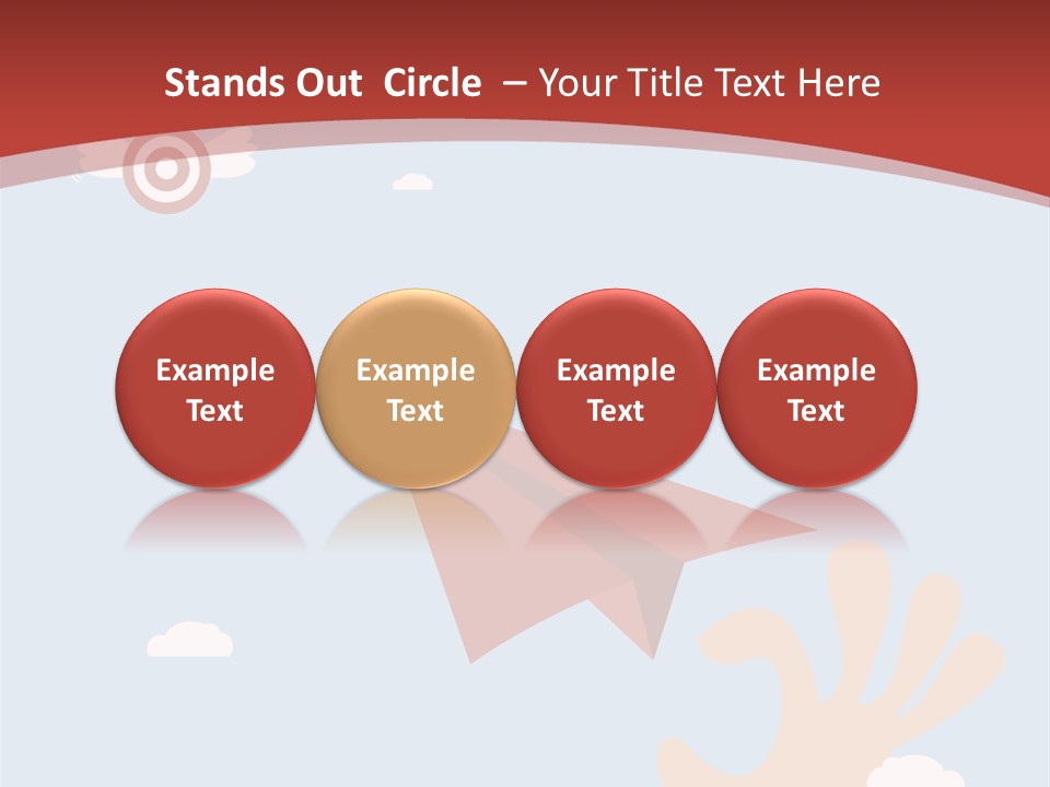 A Person Holding A Paper Airplane In Their Hand PowerPoint Template