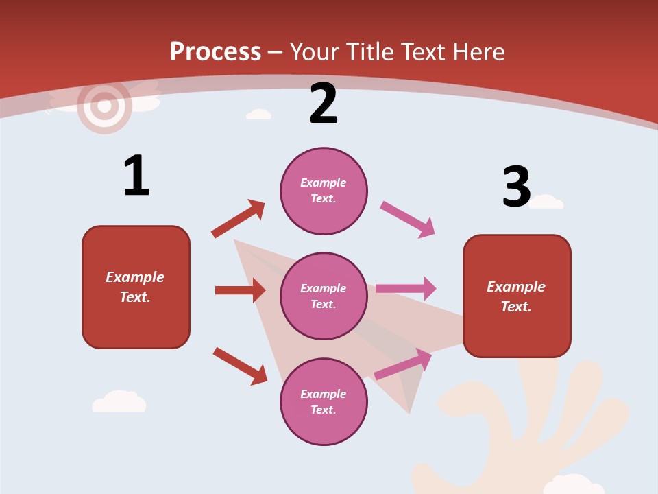 A Person Holding A Paper Airplane In Their Hand PowerPoint Template