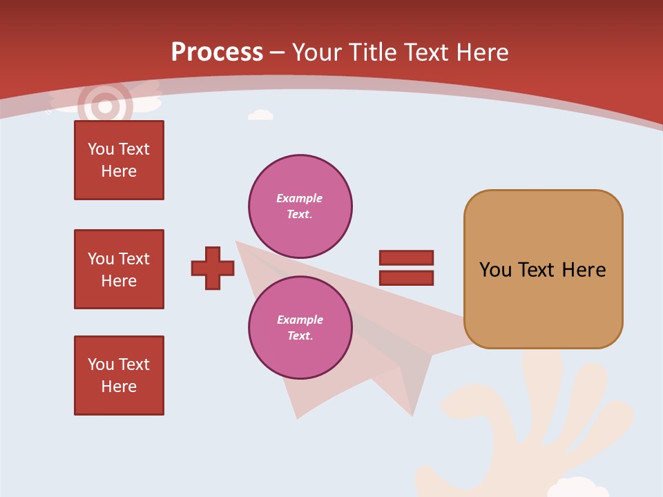 A Person Holding A Paper Airplane In Their Hand PowerPoint Template