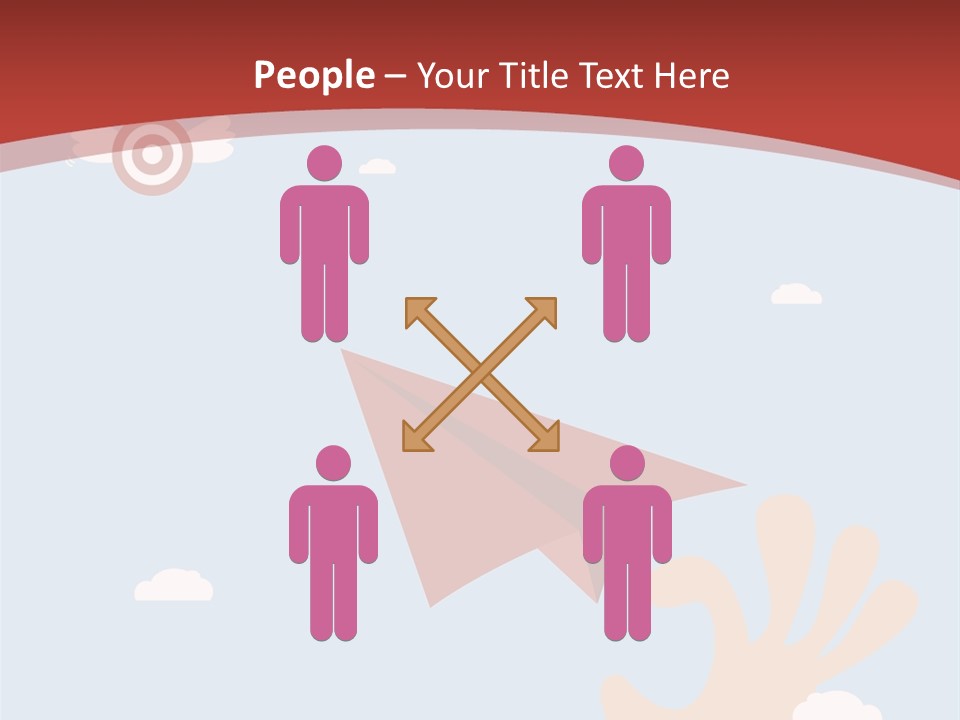 A Person Holding A Paper Airplane In Their Hand PowerPoint Template