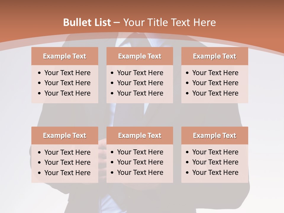 A Man In A Suit Is Looking Down At His Tie PowerPoint Template