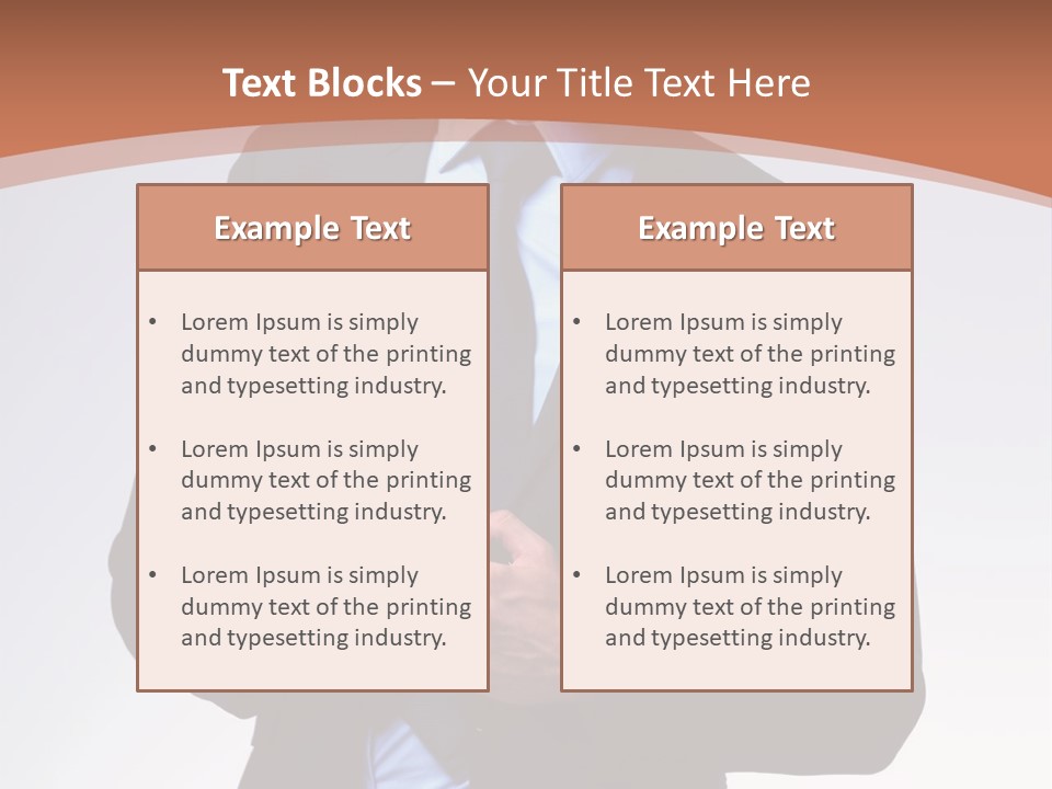 A Man In A Suit Is Looking Down At His Tie PowerPoint Template