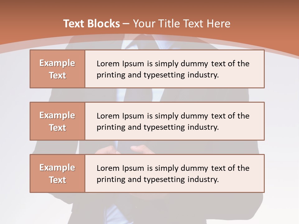 A Man In A Suit Is Looking Down At His Tie PowerPoint Template