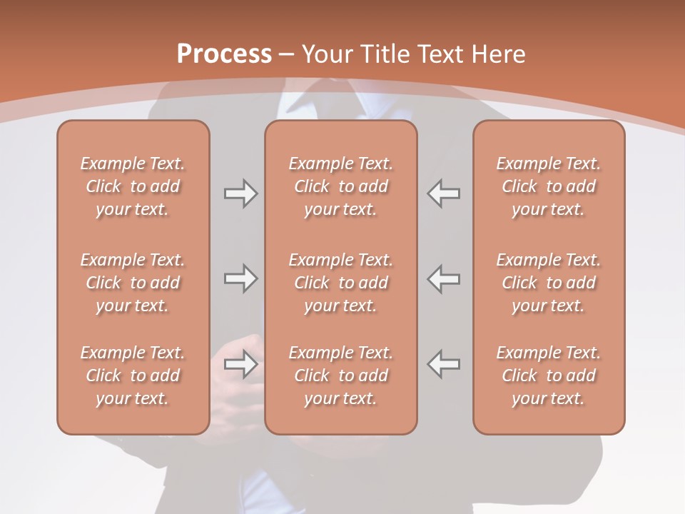 A Man In A Suit Is Looking Down At His Tie PowerPoint Template