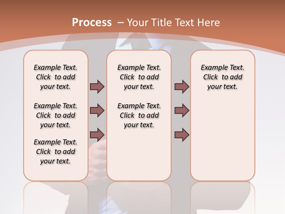 A Man In A Suit Is Looking Down At His Tie PowerPoint Template