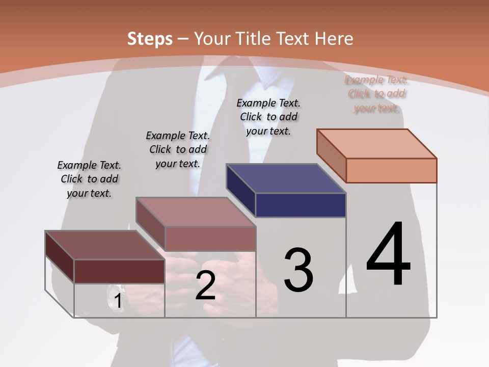 A Man In A Suit Is Looking Down At His Tie PowerPoint Template