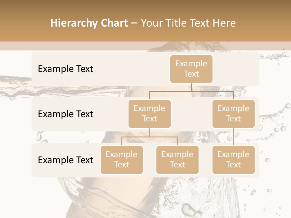 A Bottle Of Water Is Splashing Into The Water PowerPoint Template