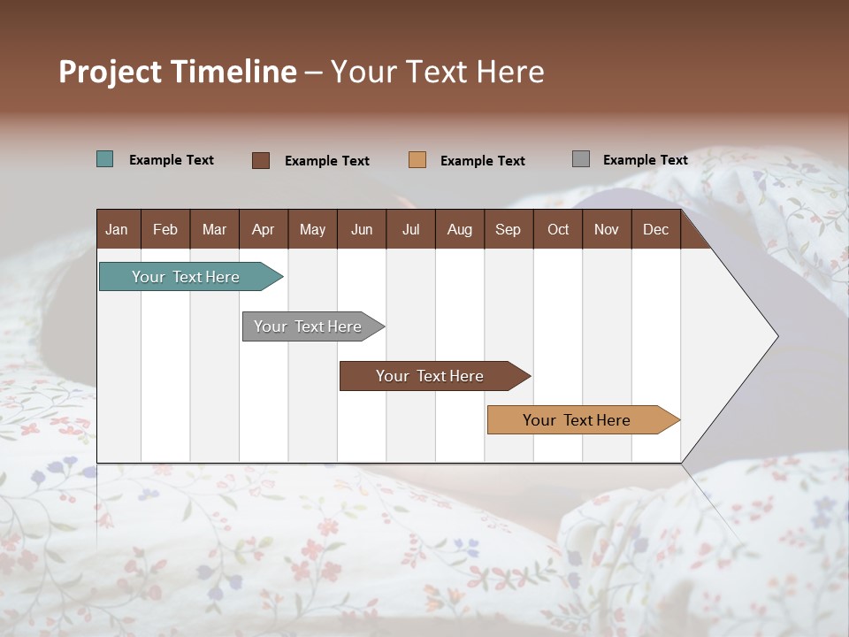 A Young Boy Sleeping On A Bed With A Pillow PowerPoint Template