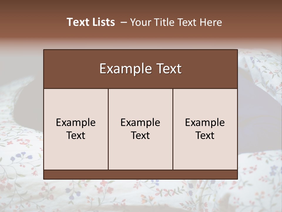 A Young Boy Sleeping On A Bed With A Pillow PowerPoint Template