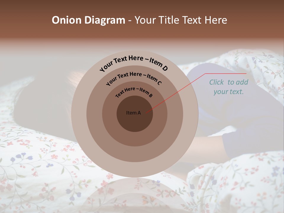 A Young Boy Sleeping On A Bed With A Pillow PowerPoint Template