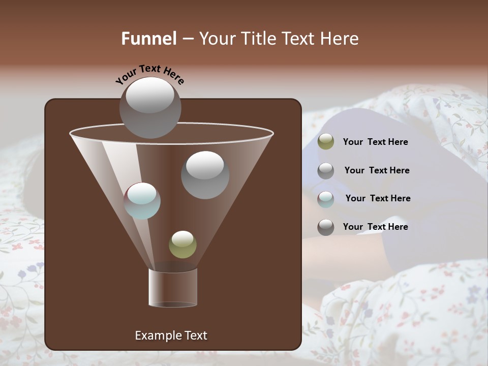 A Young Boy Sleeping On A Bed With A Pillow PowerPoint Template