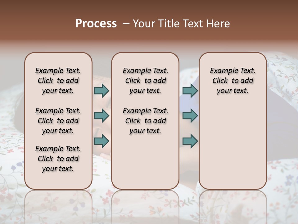 A Young Boy Sleeping On A Bed With A Pillow PowerPoint Template