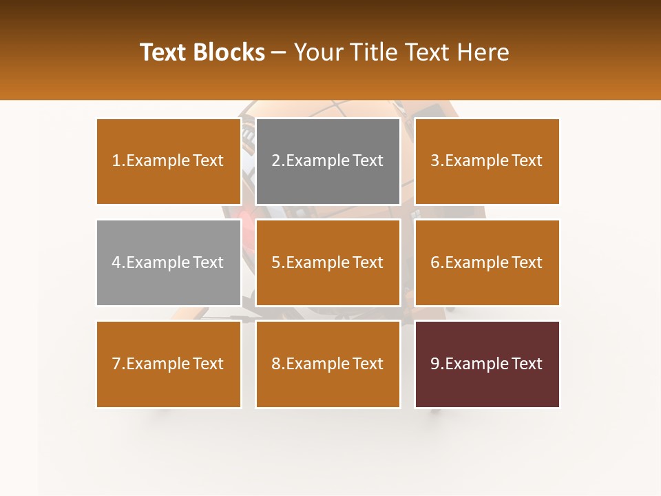 A Yellow Robot With A Red Light On Its Back PowerPoint Template