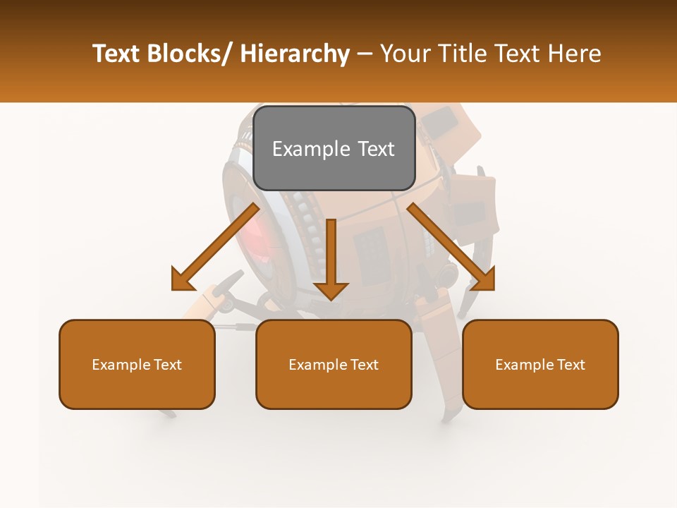 A Yellow Robot With A Red Light On Its Back PowerPoint Template