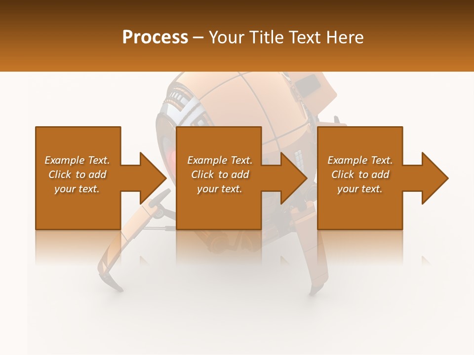 A Yellow Robot With A Red Light On Its Back PowerPoint Template