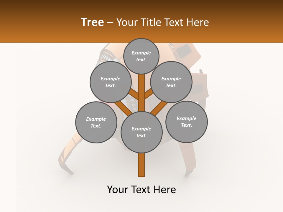 A Yellow Robot With A Red Light On Its Back PowerPoint Template